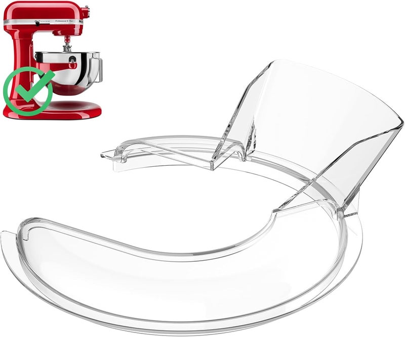 HOZODO Pouring Shield for KitchenAid Mixer & Splash Guard Attachment - Compatible with 5.5-8QT Bowl-Lift Stand Mixers for KitchenAid - Image 1